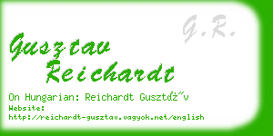 gusztav reichardt business card